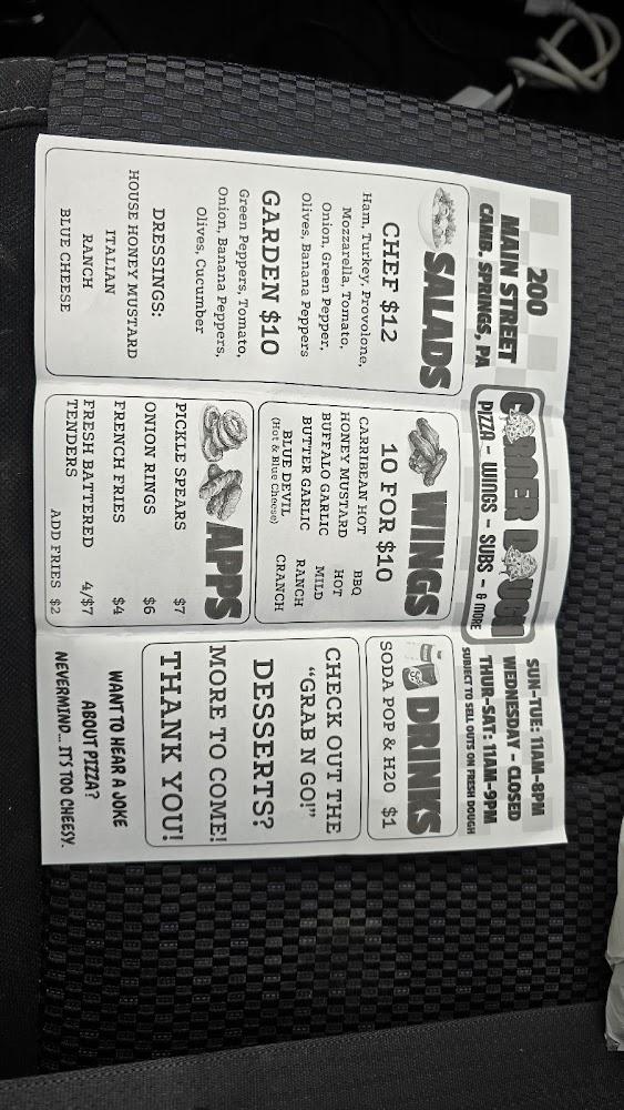 Corner Dough Menu image 2